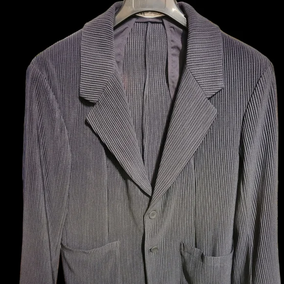 Zara S Men Jacket Buttons Very Light Jersey Black NWOT